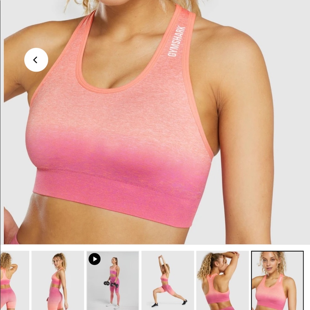 GYMSHARK adapt seamless sports bra